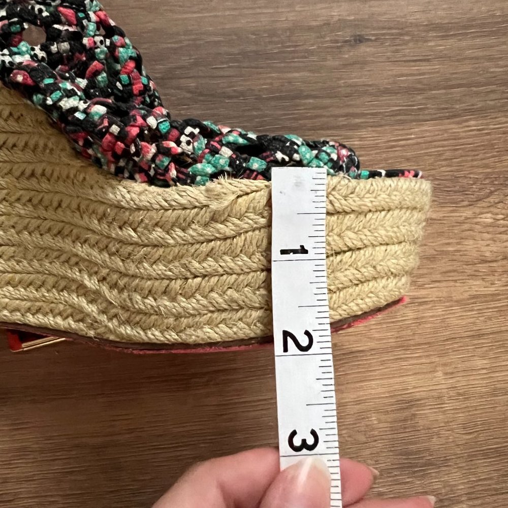 Betsey Johnson Beckeyy Braided Platform Jute Sandals Sz 8.5 - Picture 4 of 15